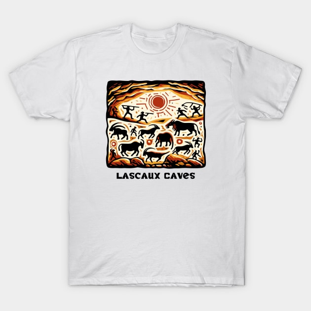 Lascaux Cave Paintings T-Shirt by dinokate